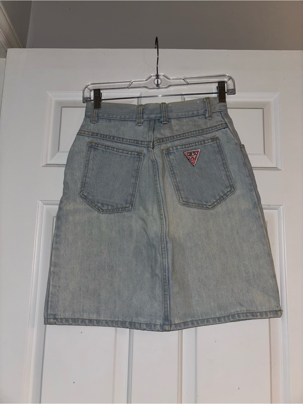 Vintage GUESS Acid Wash Denim A-Line Skirt - Picture 4 of 5